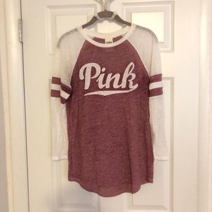 Victoria Secret Pink Baseball Tee